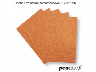 PIANKA EVA BROKAT POMARAŃCZOWA 21X29, 7 a5 Y206