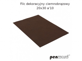 FILC DEKORACYJNY CIEMNOBRĄZOWY 20X30 a10 YF689