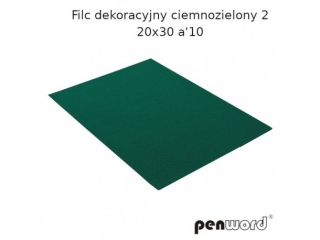 FILC DEKORACYJNY CIEMNOZIELONY 2 20X30 a10 YF678