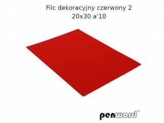 FILC DEKORACYJNY CZERWONY 2 20X30 a10 YF603