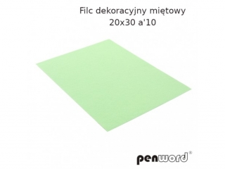 FILC DEKORACYJNY MIĘTOWY 20X30 a10 YF681