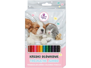 KREDKI OWKOWE TRJKTNE JUMBO 12kol. / THE SWEET PETS