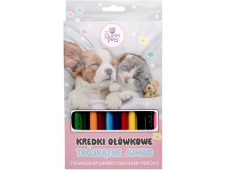 KREDKI OWKOWE TRJKTNE JUMBO 12kol. / THE SWEET PETS