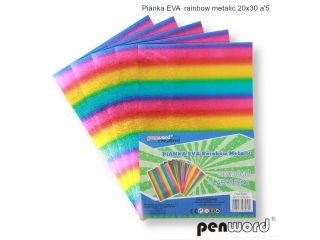 PIANKA EVA RAINBOW METALIC 20X30 a5