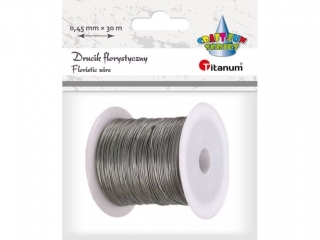 Drucik florystyczny 0, 45mm x 30m srebrny