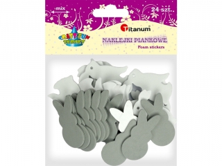naklejki piankowe 24 szt mix