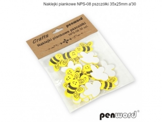 NAKLEJKI PIANKOWE NPS-08 PSZCZÓŁKI 35X25mm a30