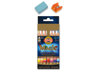 KIN KREDKI  MAGIC TRIO 3404/15 12+ 3  KOLOR�W NATUR KR�TKIE