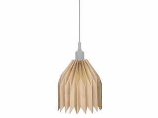 LAMPA Z TEKTURY DIY - SZARA OPRAWKA