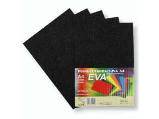 PIANKA EVA BROKAT A4 CZARNA BGLE-020 BIODEGRADOWALNA a5