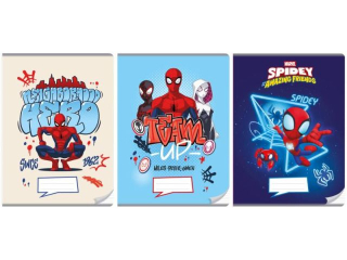 ZESZYT A4/32 K. KOLOROWE 3-LINIE/ SPIDER MAN [opakowanie=10szt]