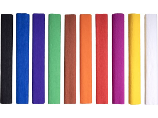 BIBUŁA MARSZCZONA 200x25 cm/10kol.