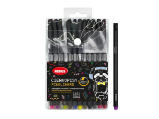 CIENKOPISY 12kol 0, 4mm / REXUS TEENS