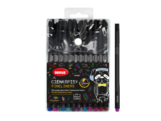CIENKOPISY 24kol 0, 4mm / REXUS TEENS