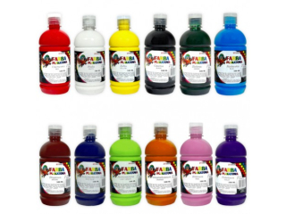 FARBY PLAKATOWE 500ML FP-01 MIX KOLOR�W a12 (SZPSH)