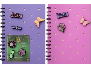 NOTES A5/80k. Z SILIKONOW� OK�ADK� ORAZ PRZYPINKAMI / WICKED