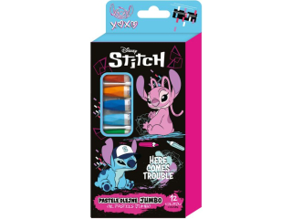 PASTELE OLEJNE JUMBO 12kol. / STITCH - BLACK