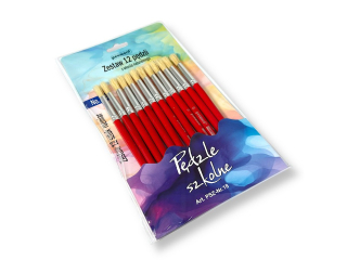 ZESTAW PĘDZLI SZKOLNYCH PSZ-Nr.18 a12 (SZPSH)
