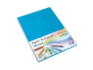 PAPIER TECHNICZNY/BRYSTOL A4 CB-185-DC205 NIEBIESKI 50 ARKUSZY (SZPSH)