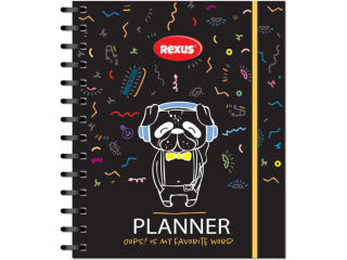 PLANER NIEDATOWANY NA SPIRALI 15, 5 x 19 cm 74k. / REXUS TEENS