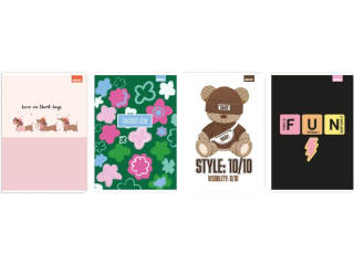 ZESZYT A5/60k. Kratka / NO NAME - DZIEWCZYNKA [opakowanie=5szt]