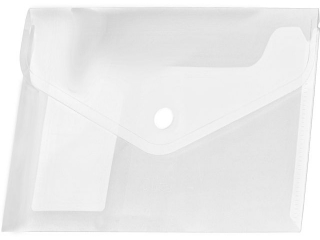 KOPERTA PP NA ZATRZASK A5 TRANSPARENTNA [opakowanie=12szt]