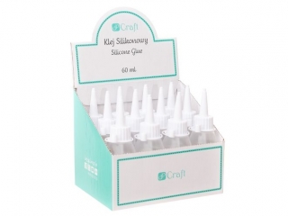 KLEJ SILIKONOWY 60 ML, DISPLAY BOX, 12 SZT.