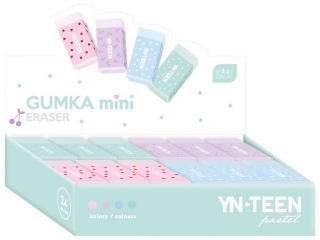 Gumka do cier.mini PASTEL 24szt. [opakowanie=24szt]