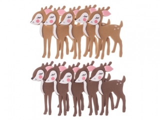 NAKLEJKI 3D Z PIANKI - BAMBI, 10 SZT. [opakowanie=6szt]