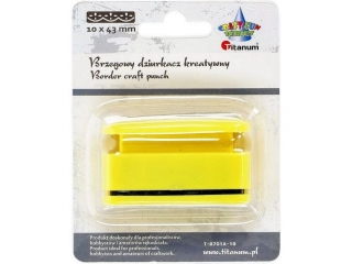 Dziurkacz z motywem brzegowy 10x43mm wzr nr 18 Falbanka richelieu gboko 1mm TITWLK