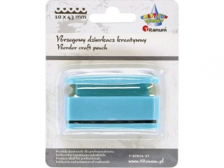 Dziurkacz z motywem brzegowy 10x43mm wzr nr 21 Falbanka serca gboko 1mm