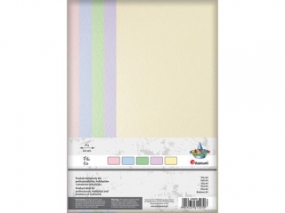 Filc A4 2mm 200g 10szt. 2x bladoróżowy, bladobłękitny, bladozielony, wrzosowy, waniliowy TITWLK