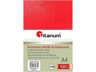 OKŁADKA DO BINDOW.250G A4 CZER