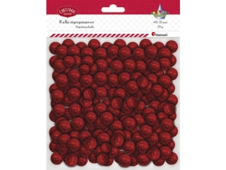 Kulki styropianowe 20g mix rozmiarów O10-12mm czerwone