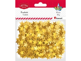 Konfetti Gwiazdki 10mm 30g złote