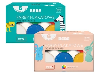 Farby plakatowe 6kol. BEBE Kids