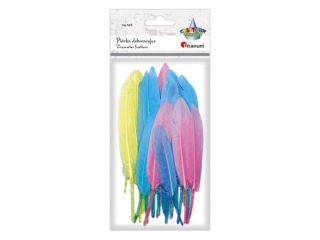 Pirka lotki 11-15cm 24szt. pastelowe: te, rowe, turkusowe, bkitne