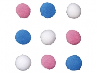 POMPONY POLIEST.A`120 MIX BABY