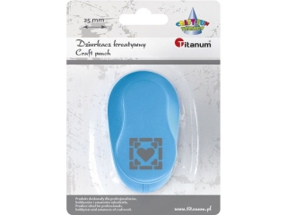 Dziurkacz z motywem 25mm wzr nr 67 Serce w ramce TITWAL