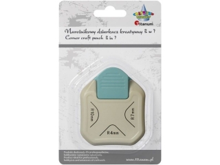 Dziurkacz z motywem naronikowy 3w1 nr 1 naroniki zaokrglone R4mm/R7mm/R10mm TITWLK