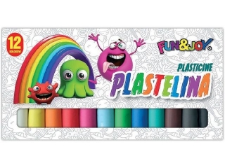 PLASTELINA 12 KOL. FUNxJOY