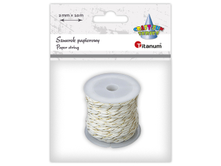 Sznurek papierowy O2mm 10m biao-zoty