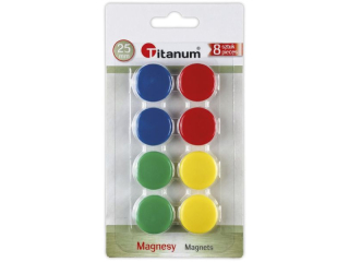 Magnesy do tablic 25 mm 8 szt.