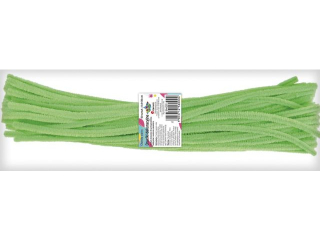 Druciki dekoracyjne 0, 6x30cm fluo zielone 50szt.