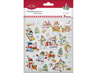 Naklejki papierowe bawanki mix wzorw 2 arkusze