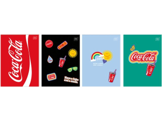 Zeszyt do słówek A6 32 Mat+UV Coca Cola [opakowanie=10szt]