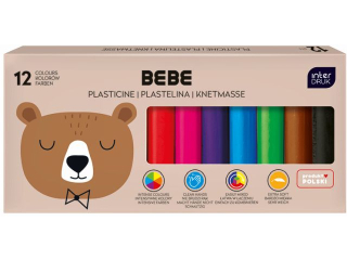 Plastelina 12 kol. BEBE Friends [opakowanie=6szt]