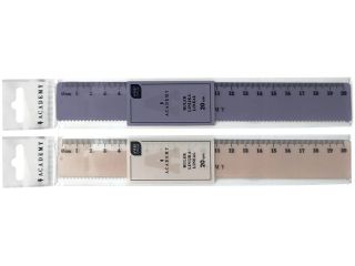 Linijka kolorowa 20cm Academy