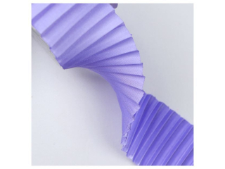 Wst��ka satynowa karbowana 40mm/3m fioletowa TITWLK26