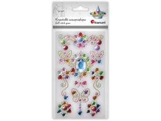 Kryszta�ki samoprzylepne bi�uteria dekory mix rozmiar�w i wzor�w 10szt. TITWLK26